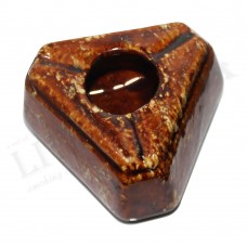 Triangle  Fancy Color Ceramic Ashtray 