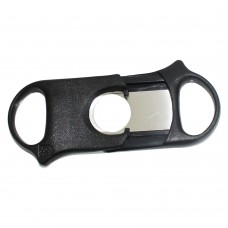 Double Blade Stainless Steel With Black Fiver Cigar  Cutter