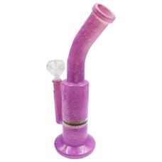 Marble Colored Single Honeycomb Glass Bong (10 Inch)