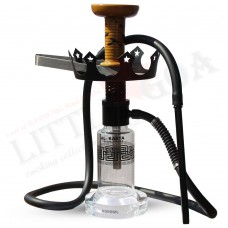 15 Inch AL-Rasta Borosilicate Glass  Hookah With Silicon Pipe (HK56)