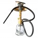 15 Inch AL-Rasta Borosilicate Glass  Hookah With Silicon Pipe (HK57)