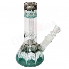 One Leg Colored Glass Bong (8 Inch 40 MM)