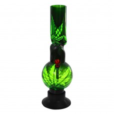 Multi Design With Multi Color Acrylic Bong (12 Inch 50 Mm single bowl)