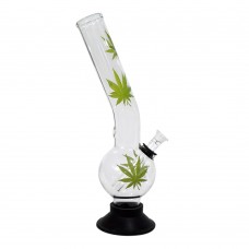 Glass Ice Bong (12 Inch 40 MM Rubber Base)