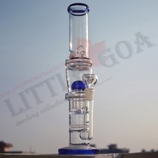 Color Chamber With Honey Comb Glass Bong (14 Inch)
