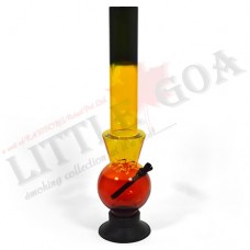 Single Bowl Plain Acrylic Bong (16 Inch 50 MM)