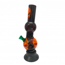 Double Bowl Ice Acrylic Sticker Bong (8 Inch 30 MM Bend)