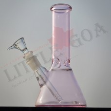 8 Inch 34mm Natural Color Glass Bong