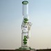 Zig Zag Double Diffuser Glass Bong (16 Inch)