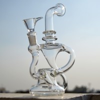 8inch Recycler Diffuser Glass Bong