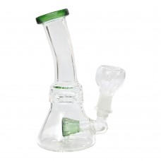 Diffuser Glass Bong (6 Inch 30 MM, Colored Conical Bowl)