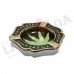 Brass Small Round Leaf Amsterdam Design Ashtray