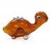 Colored Figure Glass Pipe (6 Cm Turtle Shape)