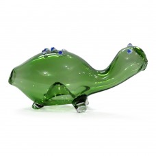 Colored Figure Glass Pipe (6 Cm Turtle Shape)