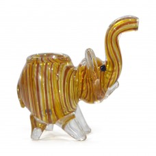 10cm Glass Smoking Pipe (Elephant Shape)