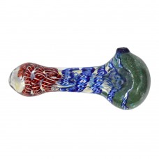 Inside Colored Glass Smoking Pipe (12 Cm)