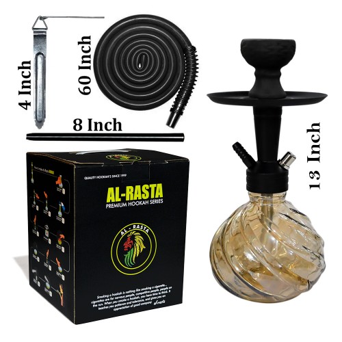 13" KrmaX New Design Shisha Hookah With Silicon Pipe