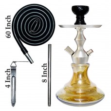 12 Inch KrmaX Russian Base Ruster Color Hookah With Silicon Pipe