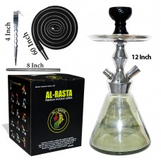 12 Inch KrmaX Hyena Hookah Multicolor With Silicon Pipe