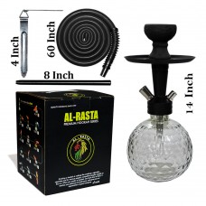 14" KrmaX Black Gorilla  Hookah With Silicon Pipe