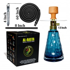 13 Inch KrmaX Alligator Golden Top Part hookah With Silicon Pipe