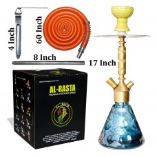 17" KrmaX Original Star Fish Brass Hookah With Silicon Pipe
