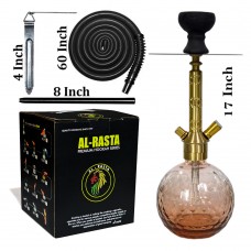 17" KrmaX New Design Shark Brass Hookah With Silicon Pipe