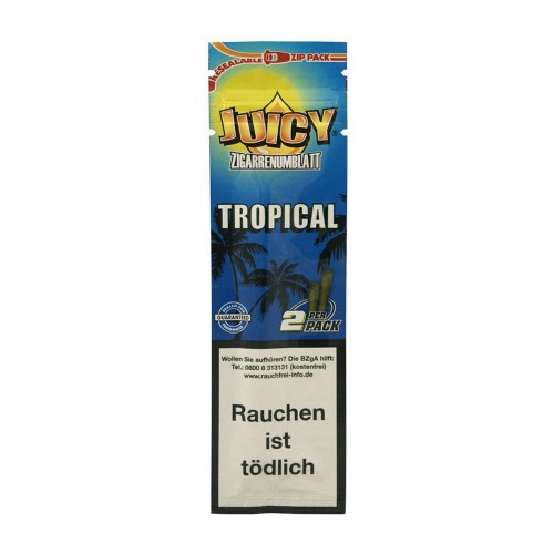 Juicy Tropical Double Blunt Wraps (2 Piece/Pack)