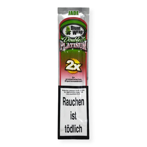 Double Platinum Blunt Wraps Jade (2 Piece/Pack)