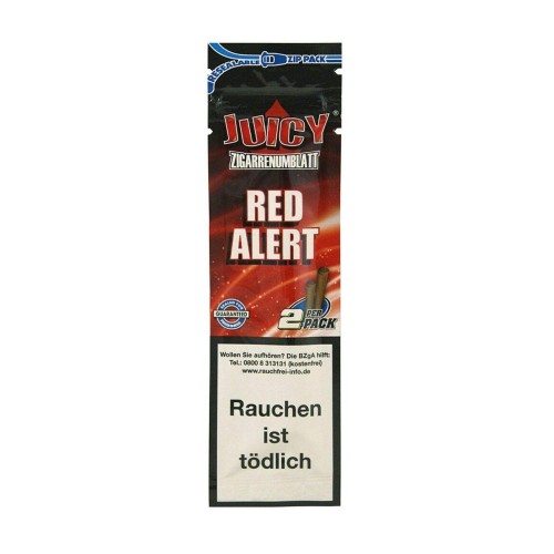 Juicy Red Alert Double Blunt Wraps (2 Piece/Pack)