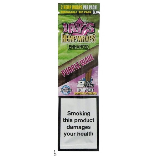 Juicy Hemp Wraps Enhanced Purple Wave Contains No Tobacco (2 Piece/Pack)