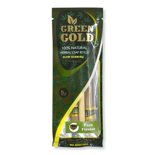 Green Gold Pan Flavour Slow Burning Hand Rolled