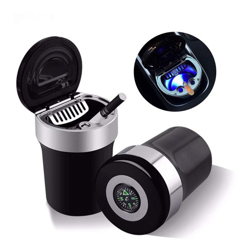 Hoodinter Ashtray with LED and Inbuilt Lighter for All Car Cup Holder Black  Plastic Ashtray Price in India - Buy Hoodinter Ashtray with LED and Inbuilt  Lighter for All Car Cup Holder