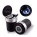 Car Ashtray with blue led Portable Compass  Stand Cylinder Cup Holder 
