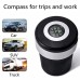 Car Ashtray with blue led Portable Compass  Stand Cylinder Cup Holder 