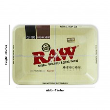 Raw Metal Rolling Tray with box Rectangle Shape 7 inches 