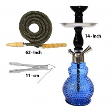 14 Inch KrmaX Local Pumpkin Wooden Top Part Gelato Hookah With Pipe