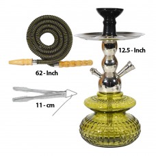 12.5 Inch KrmaX Local Pumpkin Top Part Micro Hookah With Pipe