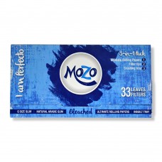 Mozo Unbleached White King Size Ultimate Rolling Paper With Tips (Inbuilt Tray 3 In 1)