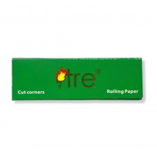 Fire Green Cut Corner 1 1/4 Rolling Paper