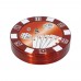  Metal Herb Grinder with Poker Chip Design (50 mm 2 Part NCH)