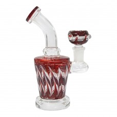 Colored One Leg Glass Bong (6 Inch 30 MM)