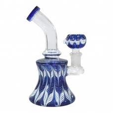 Colored One Leg Glass Bong (6 Inch 30 MM)