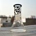 OM Sticker Glass Bong (6 Inch 40 MM, Heavy)