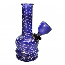 Colored Jali Glass Bong (4 Inch 30 MM, Triple Bowl)