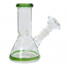 Color Glass Bong (6 Inch 40 MM, Heavy)