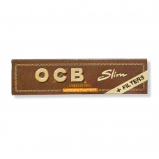 OCB Brown Unbleached Virgin Paper With Tips