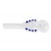 Fancy Crack Clear Glass Oil Smoking Pipe (12 CM)