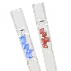 5inch Colorful Diamond Filter Nozzle Glass One Hitter Taster Smoking Pipe