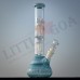 12 Inch 4 Leg Natural Color Double Percolator Glass Bong